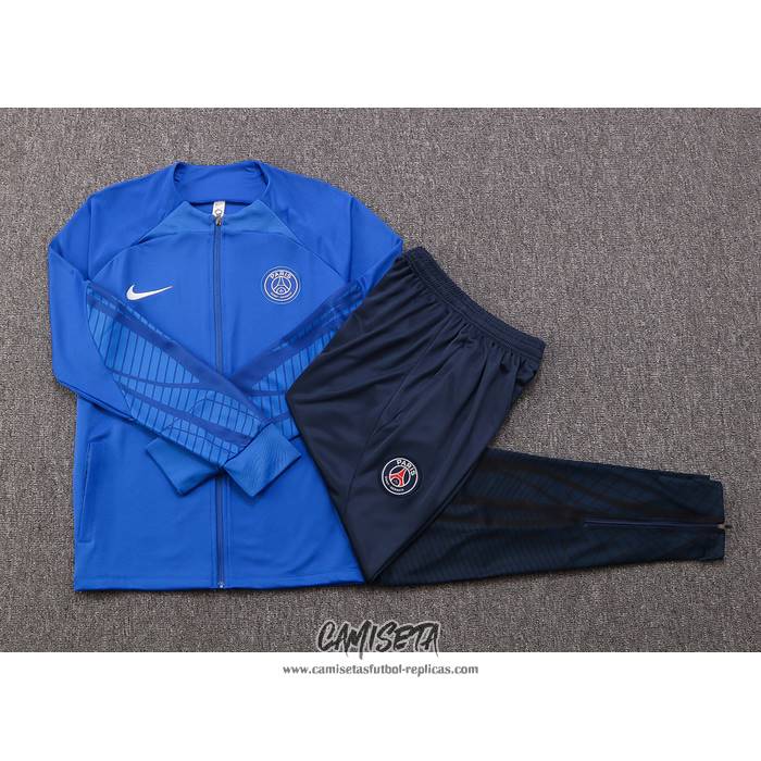 Chandal de Chaqueta del Paris Saint-Germain 2022-2023 Nino Azul